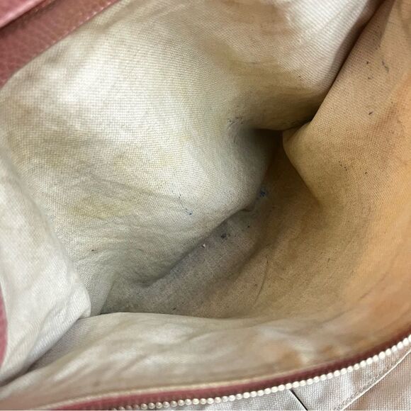 GUCCI Taupe Pink Swing Dollar Travel Tote Shoulder Bag Sylvie Jackie Disco - Picture 13 of 13